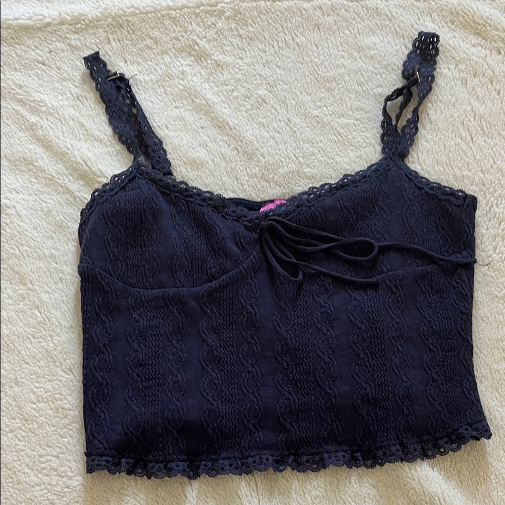 Edikted Navy Lace Women’s Top